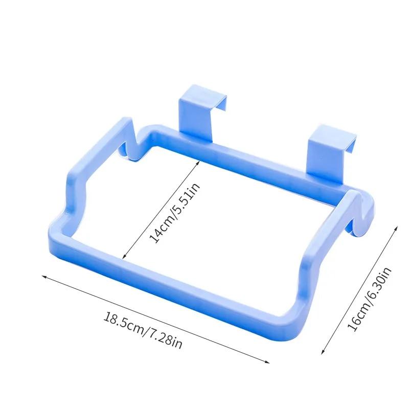 1/2 шт. Кухонный накладной держатель для мусорных пакетов, портативный, для дома, шкаф за дверью, вешалка для тряпок, держатель для мусорного мешка