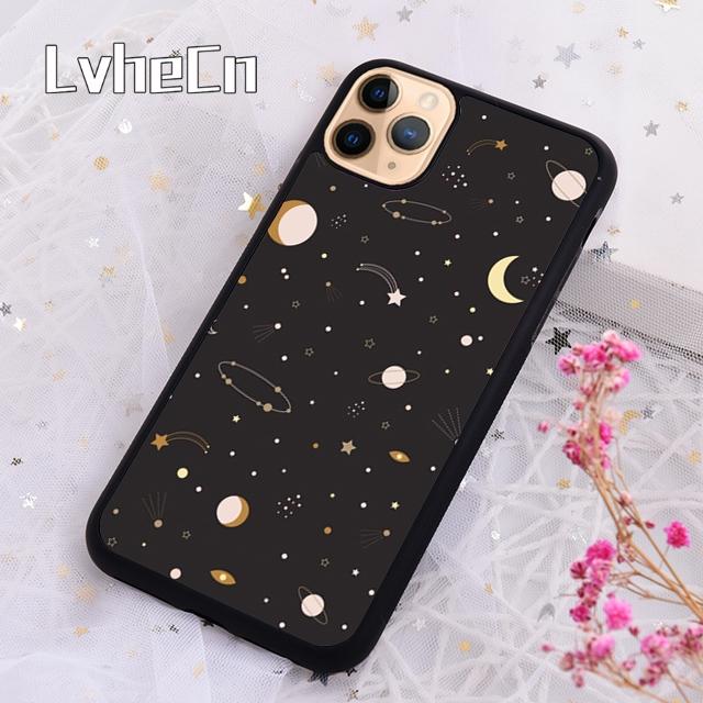 LvheCn Мультяшные Планеты Звезды Чехол для Телефона Для Для iPhone 17 Air 13 12 14 15 16 Pro Max Plus