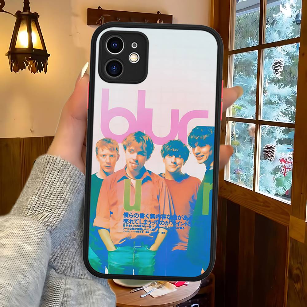 Rock Band B-Blur Matte Protective Case For IPhone 16 15 14 13 12 11 Pro Max X XS MAX Protection Case
