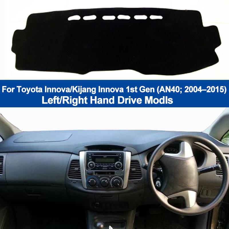 Автомобильный коврик на панель приборов Dashmat Pad Ковер Dash 2 слоя Для Toyota Innova 1-го поколения 2004 - 2009 2010 2011 2012 2013 2014 2015