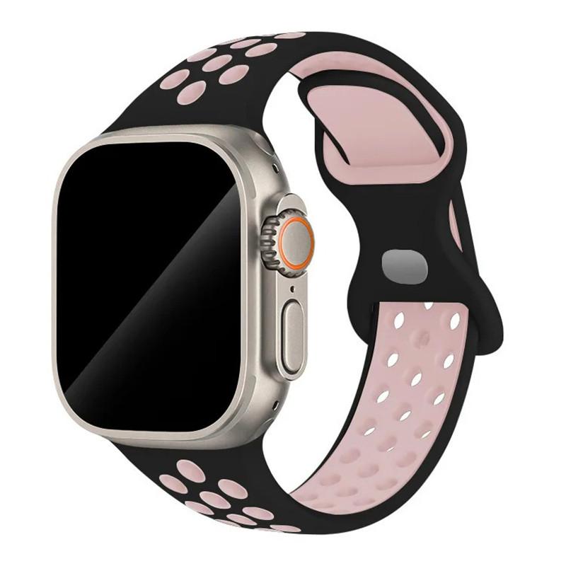Спортивный ремешок с цветными частицами, резиновый ремешок для Apple Watch 49 мм 46 мм 45 мм 44 мм 42 мм 41 мм 40 мм для IWatch 11 10 9 8 7 6 5 4 3 SE