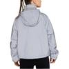 Nike Женская куртка с капюшоном на молнии с длинным рукавом Therma-Fit, светоотражающая, свободного кроя, куртки для женщин, серебристая FV6420-011