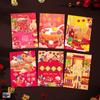 6 Pcs Thickened 2025 Red Envelope Bag Cute New Year Red Packet Lucky Red Pocket  New Year's Eve