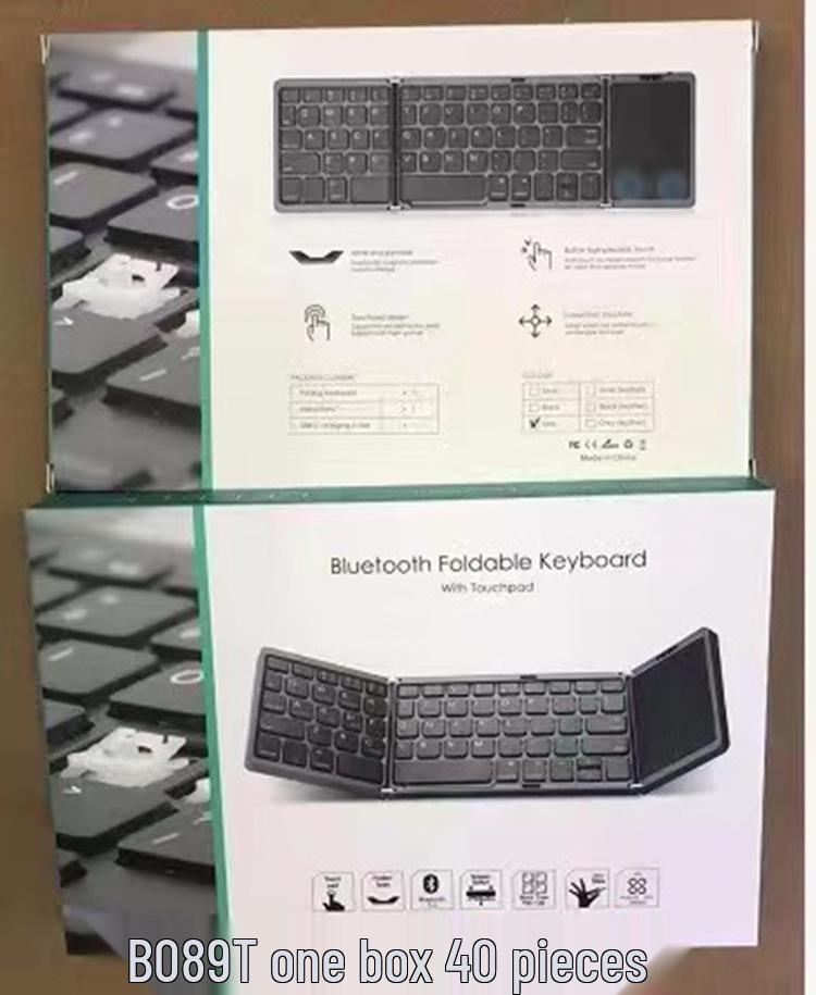 Беспроводная Bluetooth-клавиатура с тачпадом, Русско-испанская, Совместима с телефонами, планшетами, ноутбуками