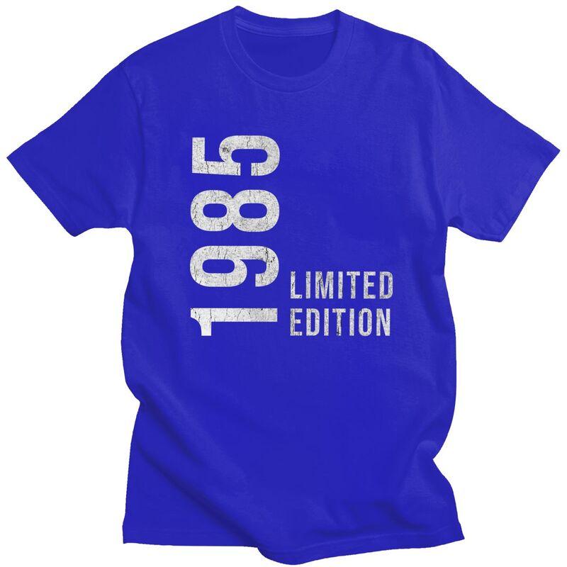 Awesome 40th Retro Vintage 1985 Printed T Shirt Men 100 Cotton Tshirt Custom Years Birthday Gift Tees Fashion Tshirts