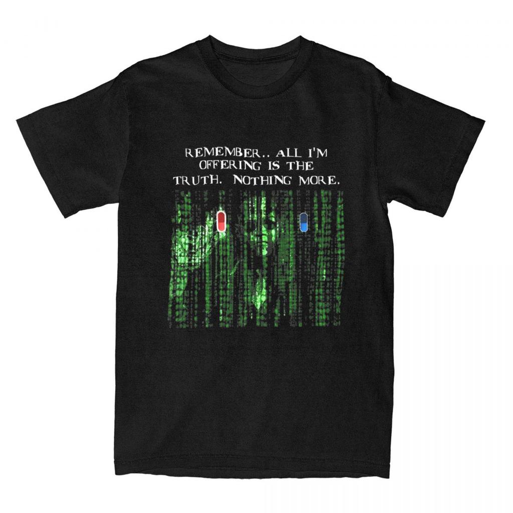 Мужские футболки Neo из фильма Матрица, научно-фантастические топы из чистого хлопка, винтажные футболки с коротким рукавом и круглым вырезом, идея для подарка