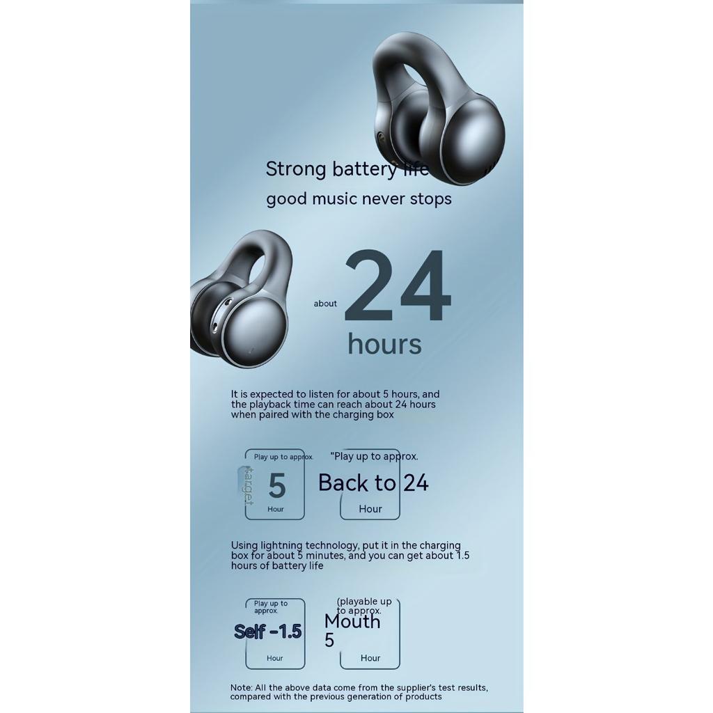 Новые беспроводные музыкальные наушники, сенсорные наушники, спортивные наушники-клипсы, для наушников Millet, iPhone, умные наушники