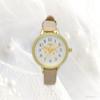 Watch Analog Leather Strap Floral Pattern Beige Garden [Fieldwork] Women's JN022-2
