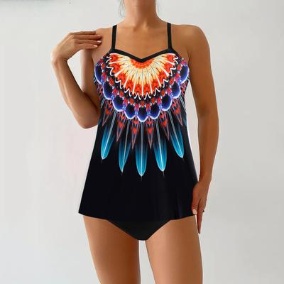 Женский купальник танкини 2-х частей купальник женский монокини боди женский купальный костюм монокини большой размер XS-8XL