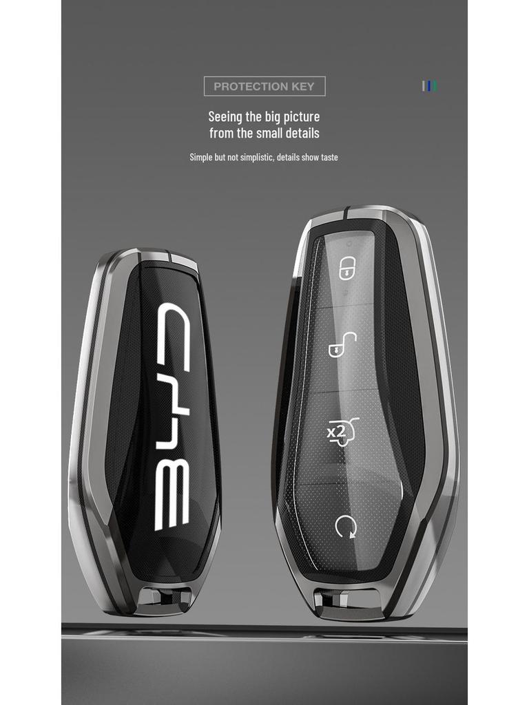 Чехол для ключей BYD: Совместим с Song Pro Plus, Yuan DMI, Dolphin, Han, Tang, Qin, Seal и Destroyer 05 Защитный чехол.