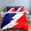Diagonal red, white, blue stripes. Bedding sets Duvet cover sets Duvet covers Pillowcases(1*Duvet Cover 2*Pillowcases without duvet insert)