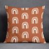 Abstract Brown Flower Decorative Pillowcase Living Room Office Ornaments Home Pillowcase