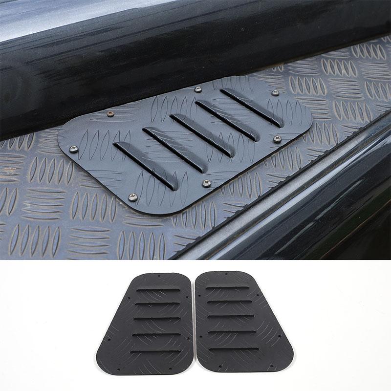 Aluminum Alloy 1 Pair Car Front Engine Hood Bonnet Vents Hood Air Outlet Trim Cover For Land Rover Defender 90 110 130