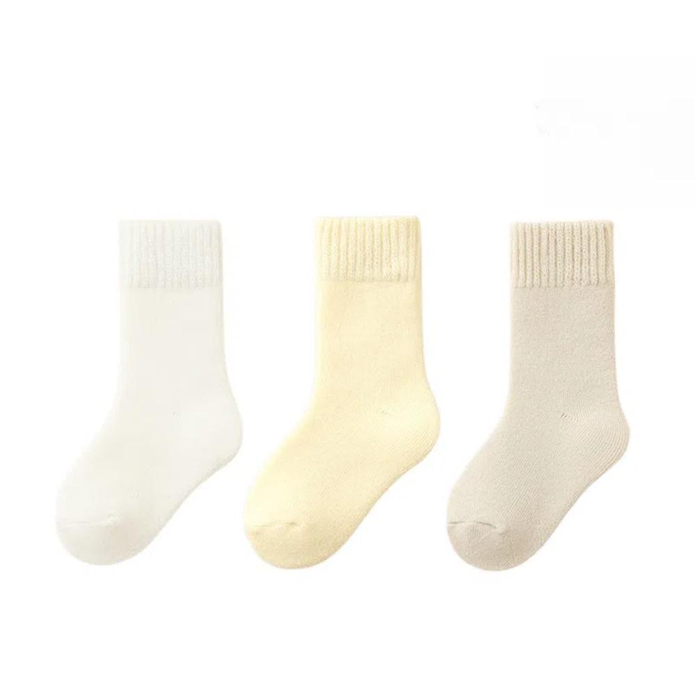 3 Pairs Super Thicker Winter Socks Children's Anklets Socks New Thermal Terry Socks  for Toddlers
