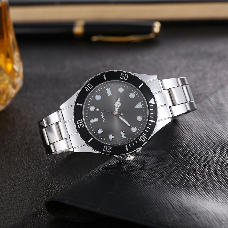 Высококачественные модные деловые мужские роскошные брендовые стальные кварцевые часы зеленые классические роскошные часы ретро наручные часы