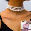 Модные аксессуары Многослойное колье в богемном стиле Популярное жемчужное колье в уличном стиле