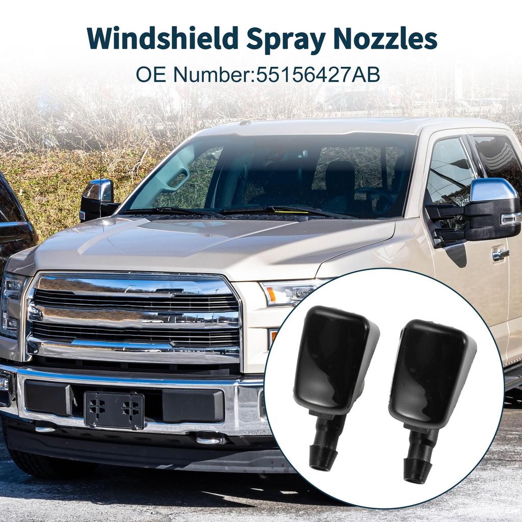 TUCKBOLD Washer Nozzle for Jeep Grand Cherokee 2011-2018 Windshield Washer Nozzle No.551-56427AB Front Black