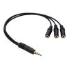 3.5MM Audio Splitter Cable Plated Connector Male To Female 1 Input 3 Output Stereo Jack