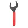 Uxcell Single 74mm 15 Degree Offset Small Flat Head Blackening Wrench with Red Shank for Auto Repair and Furniture Assembly Open-End Wrench, Metric,