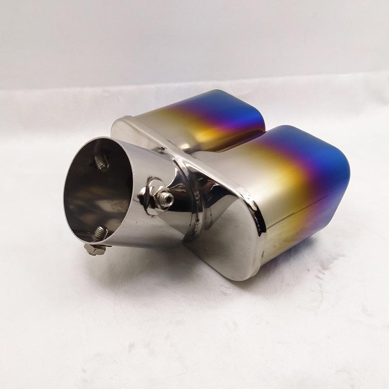 Stainless Steel Blue-Plated Exhaust Tailpipe for Corolla, Fox, Vitara, Vezel, XRV, Fit