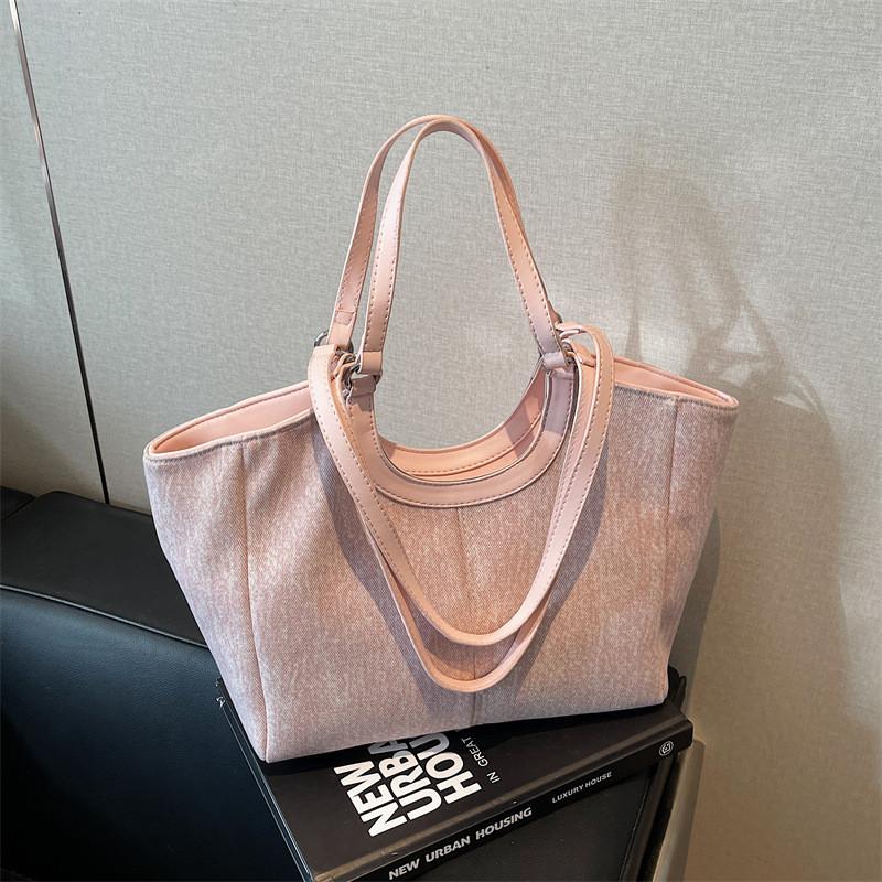 Color Solid Simple Ladies Bag Zipper Closure Interior Pockets Casual Travel Bags