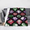 Deads by Daylights Horror Game Blankets  Flannel Throw Blanket Summer Air Conditioning Personalised Lightweight Bedspreads