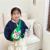 Rabbit Pattern Kids Crossbody Bag With Fun Animal Print For Preschool Children