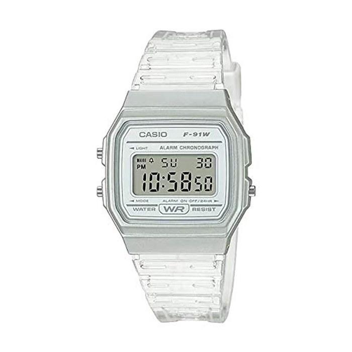 Casio Стандартные часы F-91WS-7 - Белые Цифровые