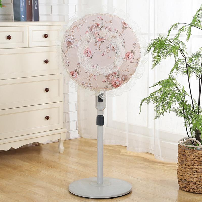 1PC Embroidery Flower Children Anti-Pinch Bag Accessories Home Decor Fan Dust Cover