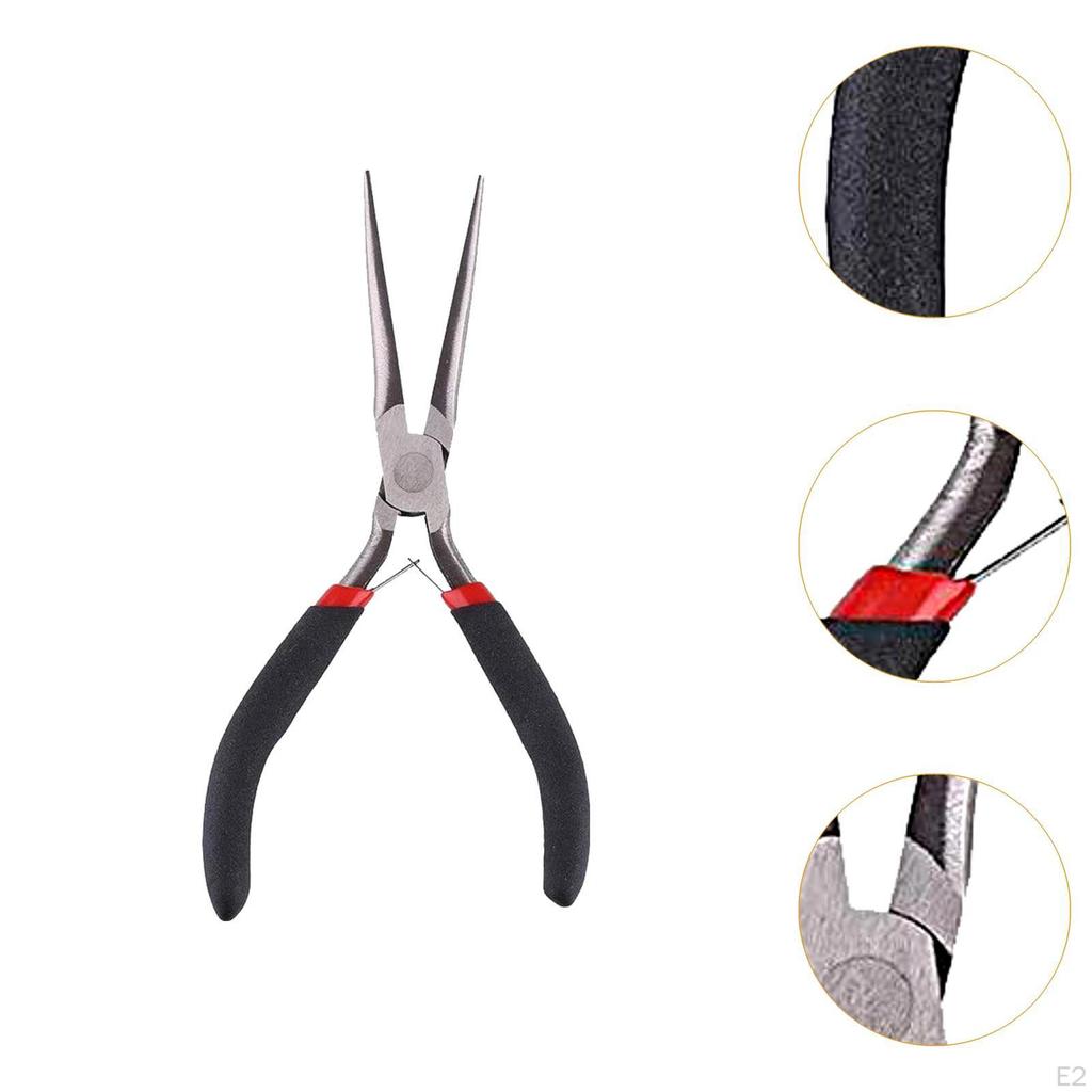 Плоскогубцы для изготовления ювелирных изделий Инструмент для сережек и ожерелий Бисероплетение Хобби Работа 150 мм Сталь