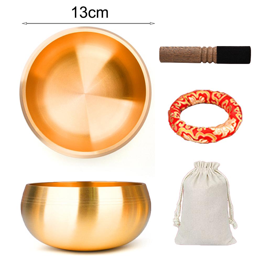 Санскритская чаша Непал Тибет Будда Тибетская поющая чаша Йога Медитация Чаша для пения Латунный колокольчик Музыкальная терапия