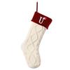 18-inch Christmas Stockings, Letter Stockings, Knitted Letter Stockings, Candy Gift Bags