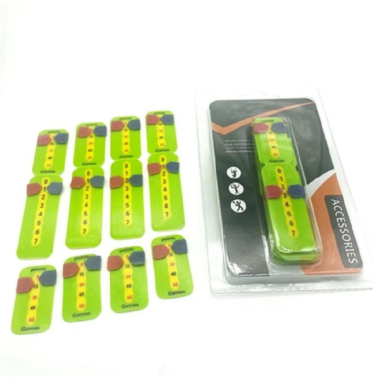 Easy to Mounting Score Board to Keep Score of Points, Game and Set Scoring Right Tennis Racquet and Paddle Scorekeeper