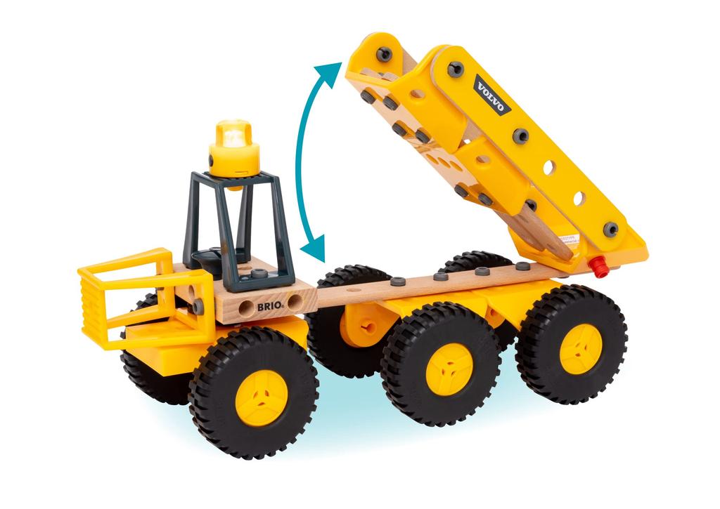 Brio Конструктор Самосвал Volvo для возраста 3 и 55 Деревянное Строительство Плотницкое Дело Игра Притворство Подарок 34599, и старше, шт.. [Игрушка, Игрушка, Блоки, Играть, Играть,