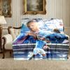 1pc Comfortable Home Print Throw Blanket, Erling Haaland Blanket For Bed and Sofa Use, Special Present For Family
