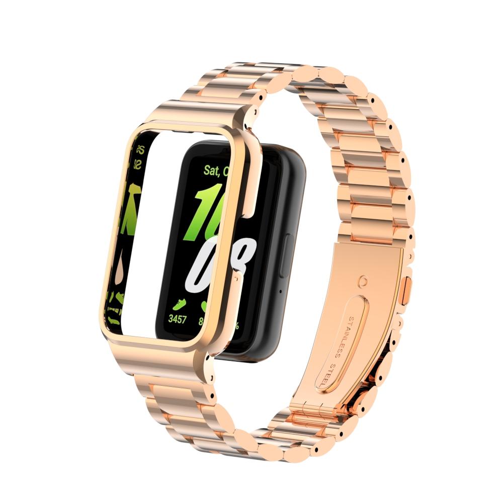 Ремешок + чехол для Samsung Galaxy Fit 3 SmartWatch, аксессуары для samsung galaxy fit 3, металлический браслет, защитный чехол, рамка