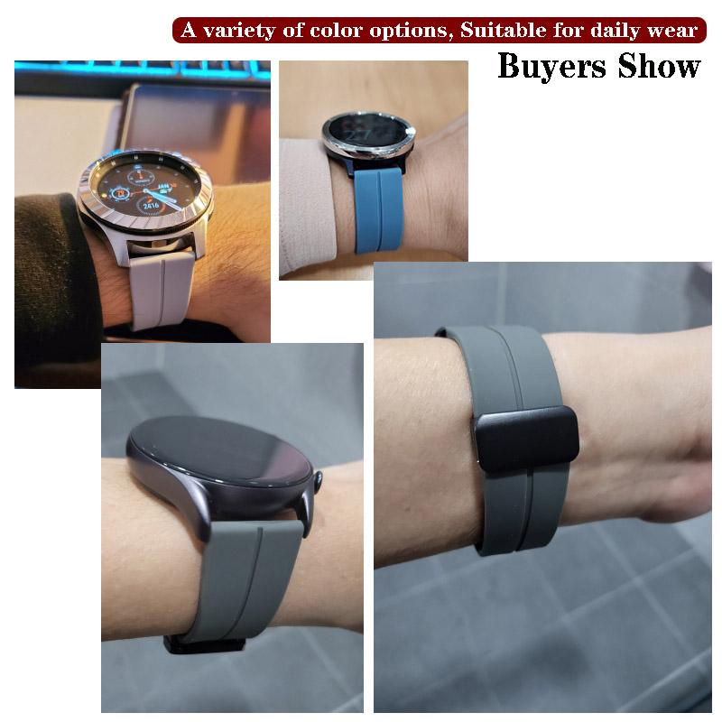 22 мм ремешок для Garmin Vivoactive 4/Venu 2 Магнитный силиконовый ремешок Forerunner 965 265 745/Active Сменный браслет Ремень Correa