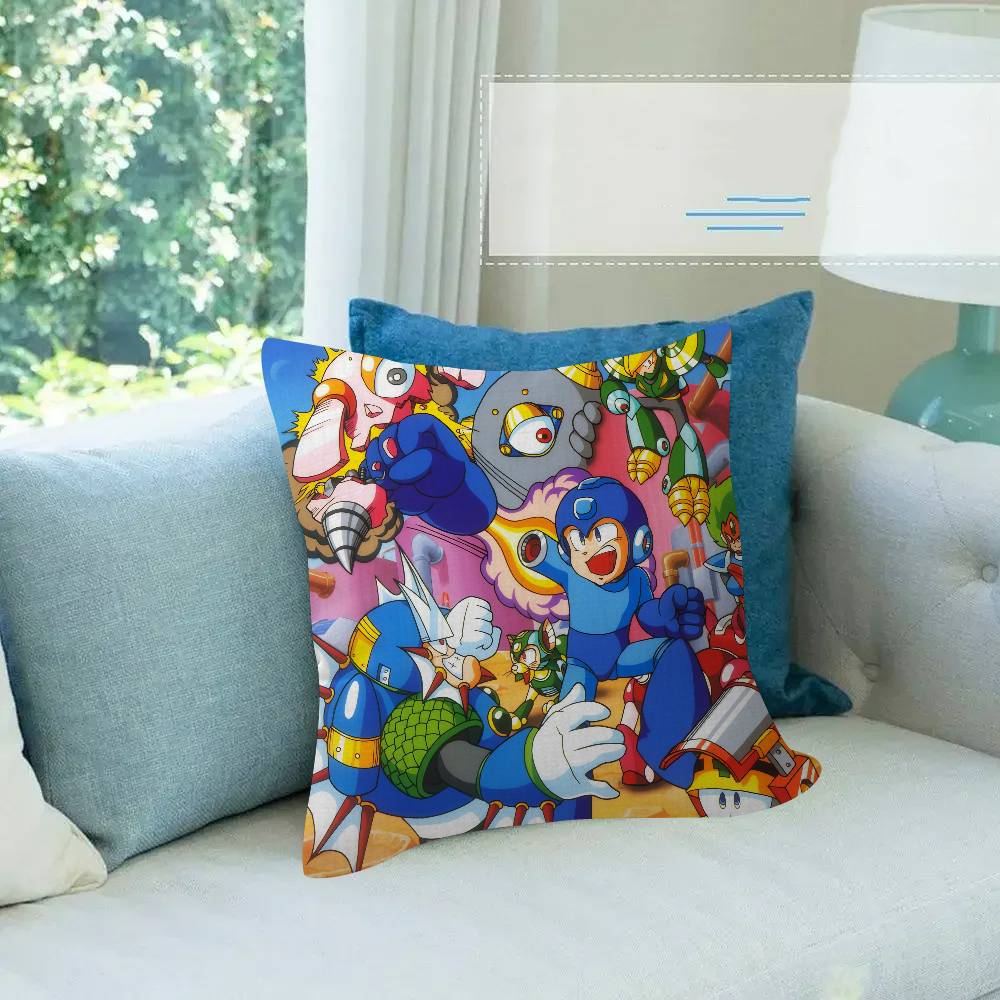 Game RRockman Megamans    Personalized picture text home decorative pillows Household Gifts xcm