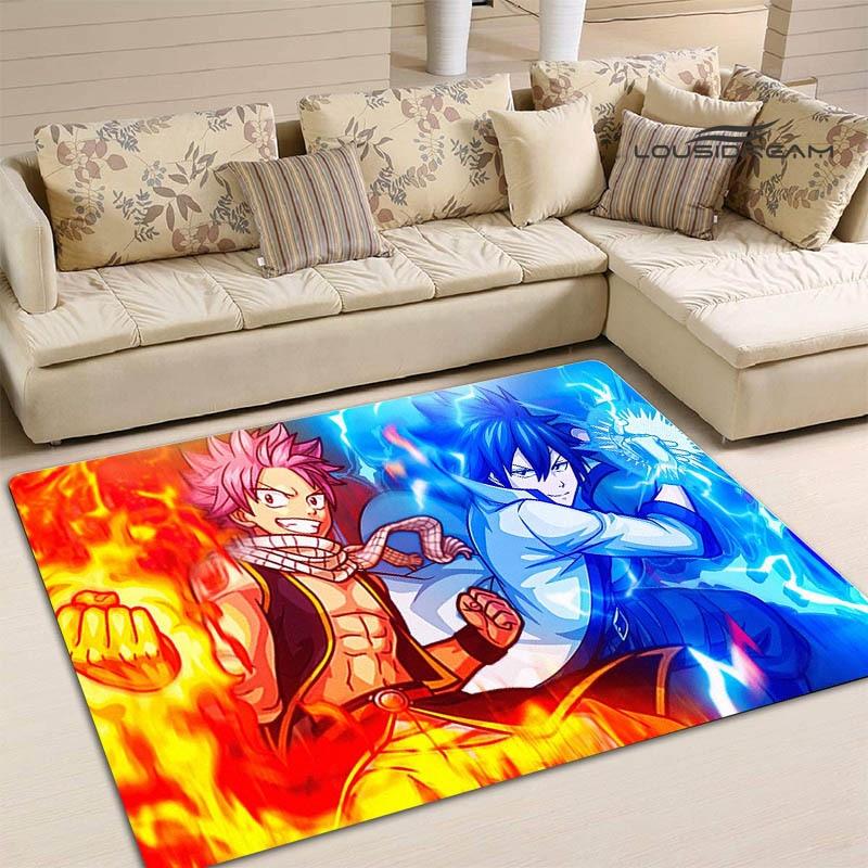 Ковер в стиле аниме «Fairy Tail», детский игровой ковер для гостиной, спальни, ковер для балкона, ванной комнаты, противоскользящий дверной коврик, реквизит для фотографий