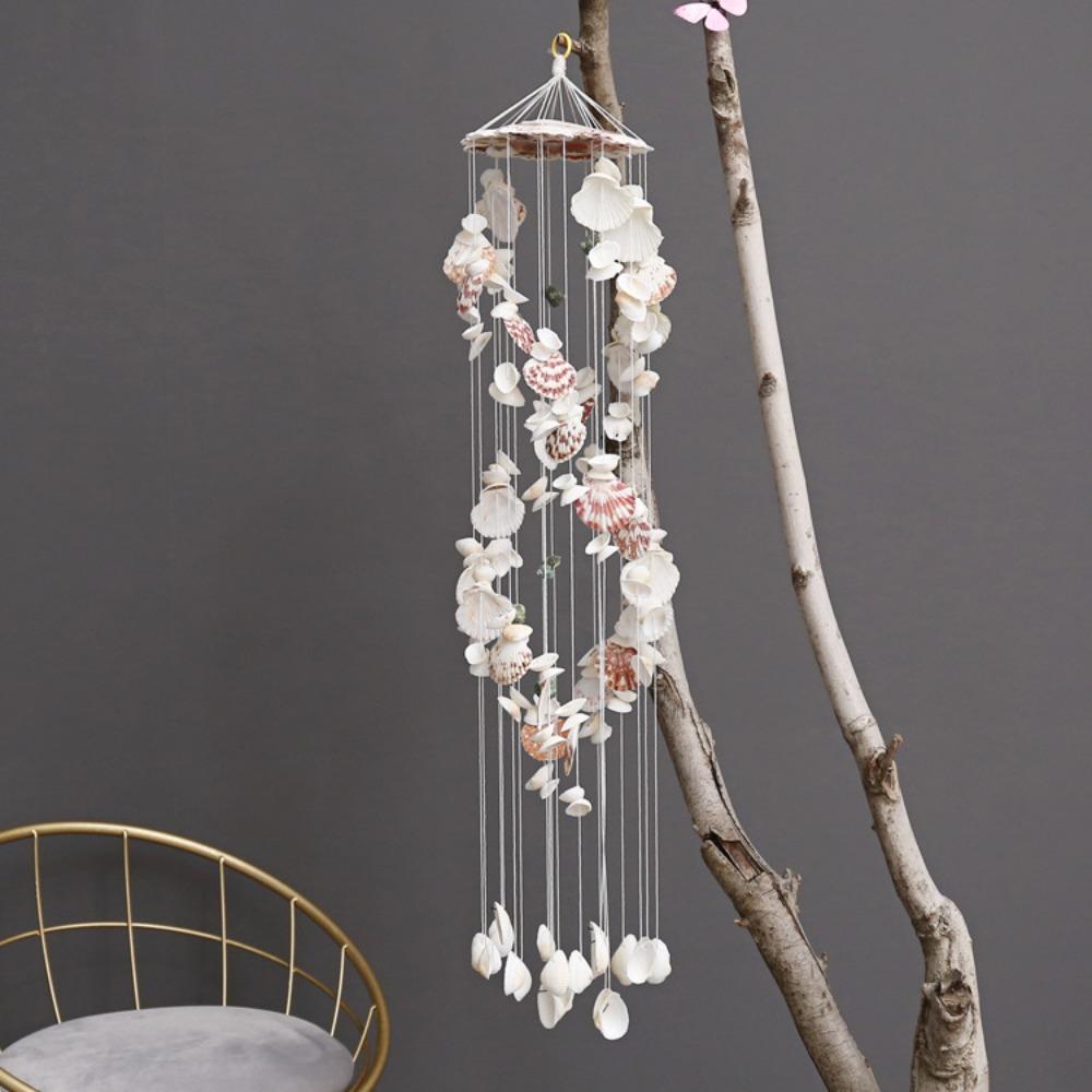 Colorful Shell Wind Chimes Yard Hanging Decor Crafts Gift Hanging Ornament Exquisite Birthday Gifts