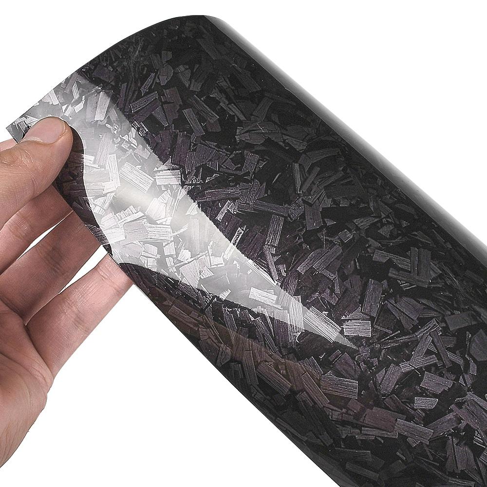 Черные виниловые листы из древесного волокна для мотоцикла, автомобиля, наклейки для салона, самоклеящиеся наклейки, наклейки из ПВХ