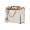Michael Kors MK Whitney Metal Studded Chain Flap Leather Commuter Envelope Crossbody Bag Large Women Bags Melon White Camel 30F9GWHL3T-838