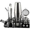 Cruiser Bartender 24-Piece Set, Shaker Glass, Mixing Glass, Cocktail Bar Tools, Wine Set, Bartender Set