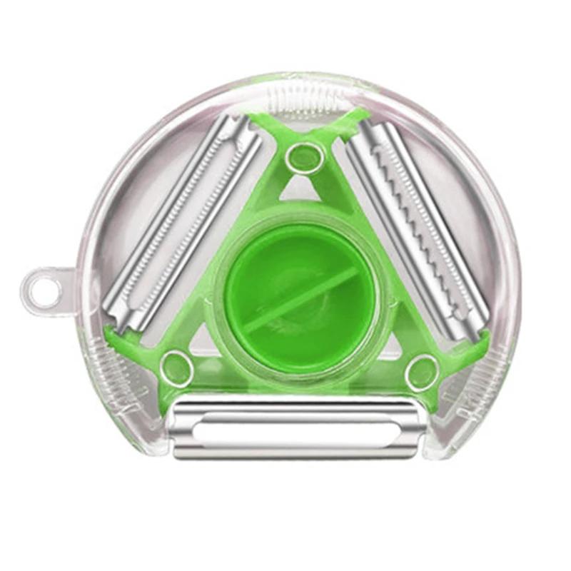1PC 3 в 1 Magic Trio Peeler Set Slicer Shredder Peeler Julienne Cutter Multi Peel Blade Zesters Terter Kitchen Tool