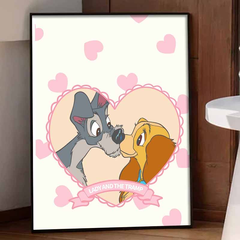 Disney Diamond Painting Kit  Lady and The Tramp 5D DIY Home Decor & Craft Lovers Gift, Beautifully Designed (137 characters)