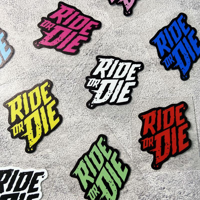Наклейка на велосипед RIDE OR DIE, Водонепроницаемая наклейка на верхнюю трубу рамы MTB, Креативный DIY виниловый декор для горного велосипеда, мотоцикла