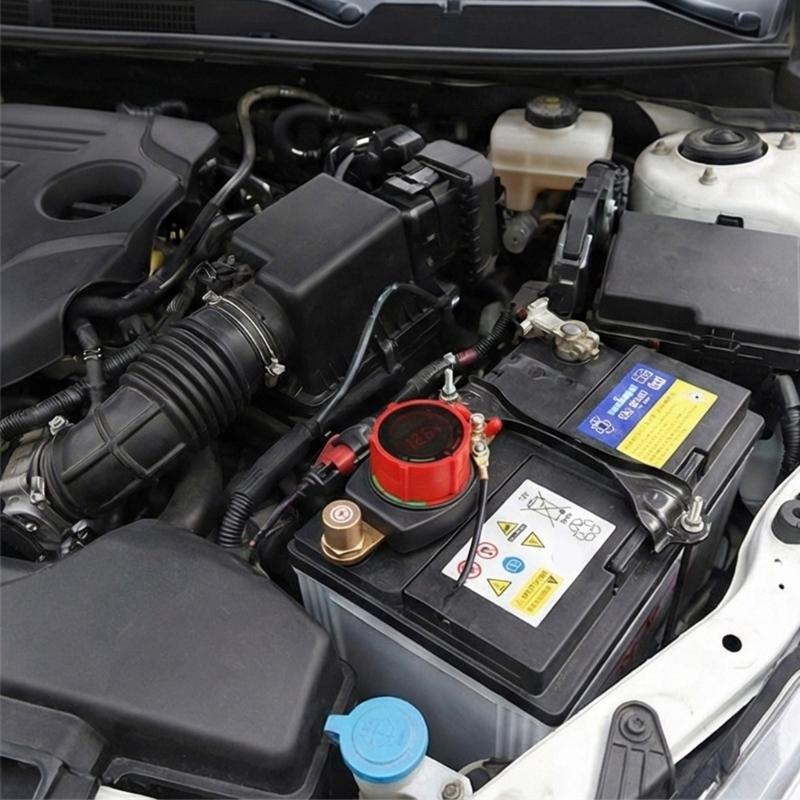 Heavy Duty Adjustable 12 24V Power Cut Off Switches with Voltage Display for Safe Electrical Disconnect in Vehicles and Marine Applications