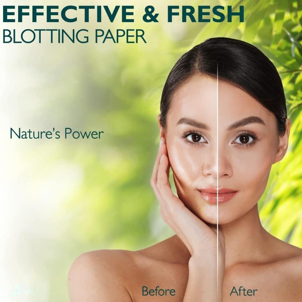 Премиальные матирующие салфетки с зеленым чаем - 100 шт. Плотные салфетки для лица для жирной кожи, контроль акне - для женщин и мужчин