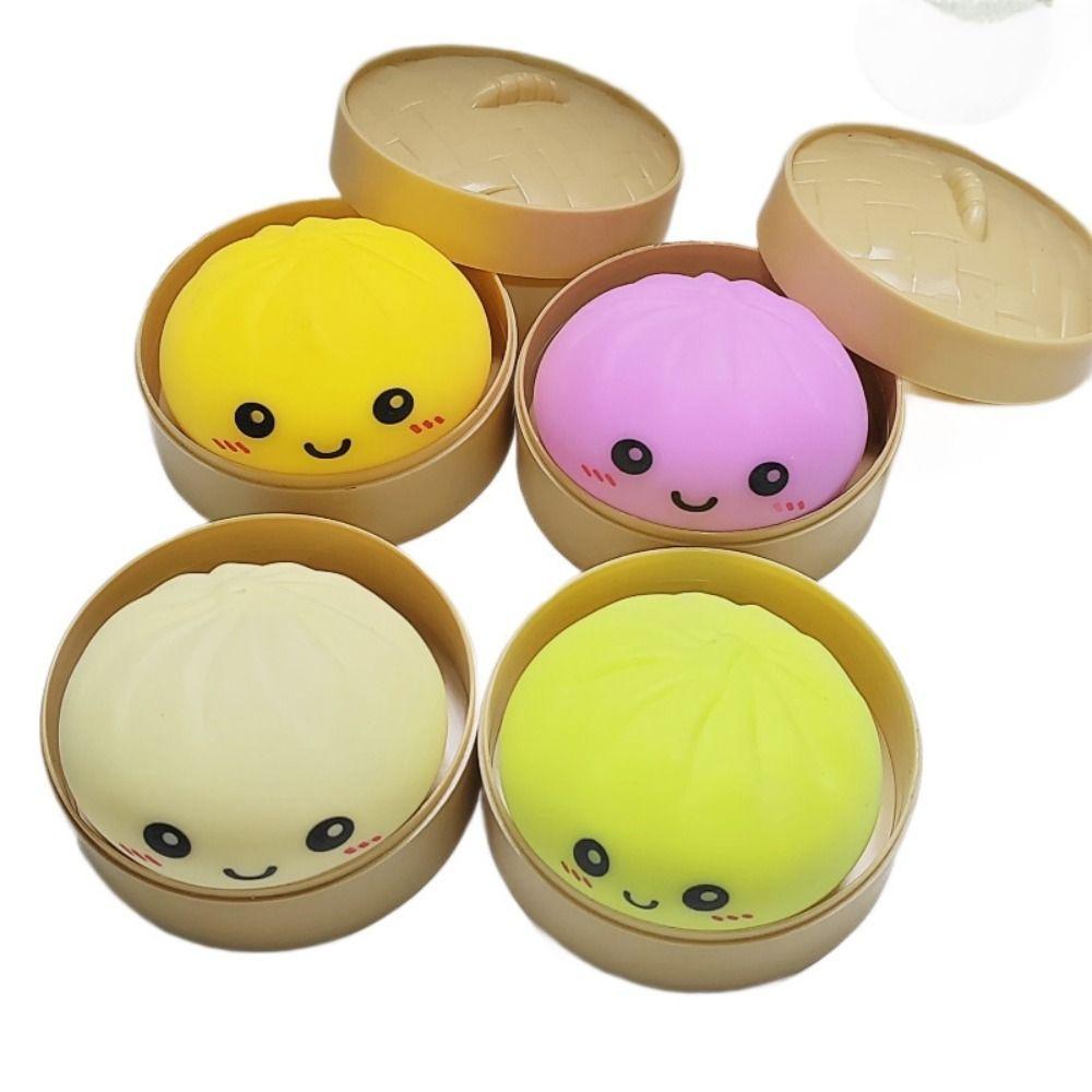 Slow Rising Dumpling Sensory Toy Soft Fidget Squishy Bun Dumplings Squishy Toy Adults&Kids