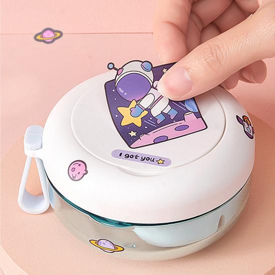 Портативный футляр для зубных протезов Yousheng со съемным зеркалом, герметичный компактный контейнер для хранения зубных протезов для брекетов